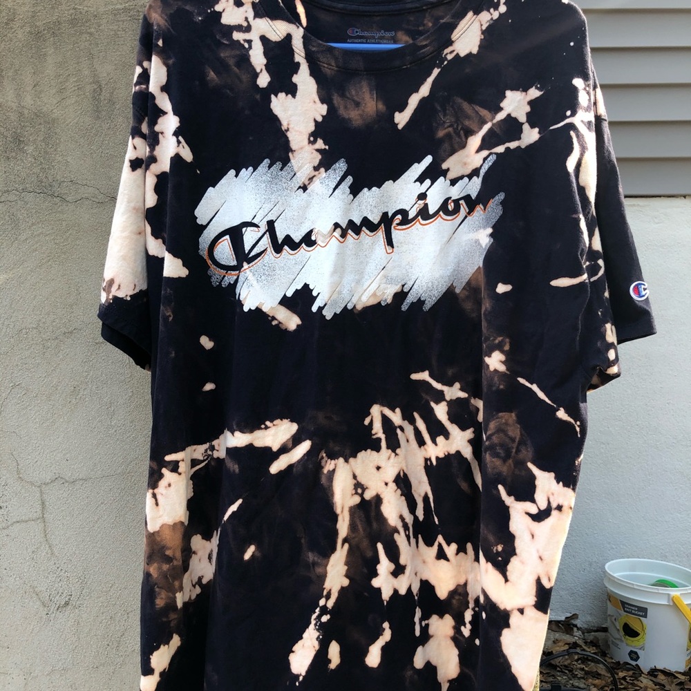 Vintage Champion Bleach Dyed Tee XL